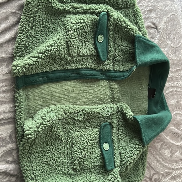 Pacsun Green Cropped Fleece - Picture 4 of 5